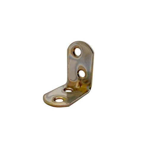 Sarokvas SIB 40×40mm süllyestett furattal/Sárgára Horganyzott/
