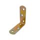 Sarokvas SIB 80×80mm süllyestett furattal/Sárgára Horganyzott/