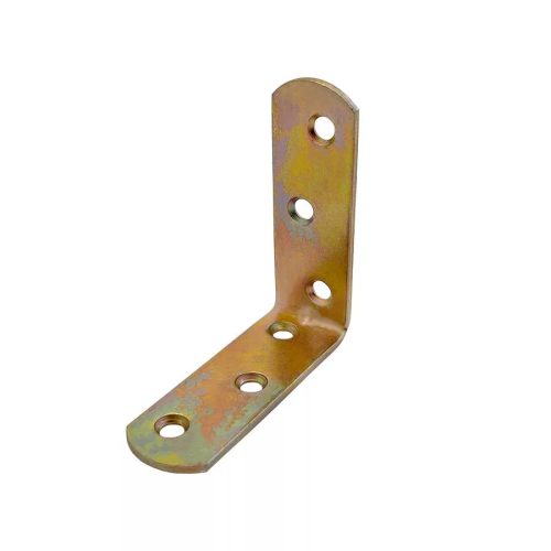 Sarokvas SIB 100×100mm süllyestett furattal/Sárgára Horganyzott/