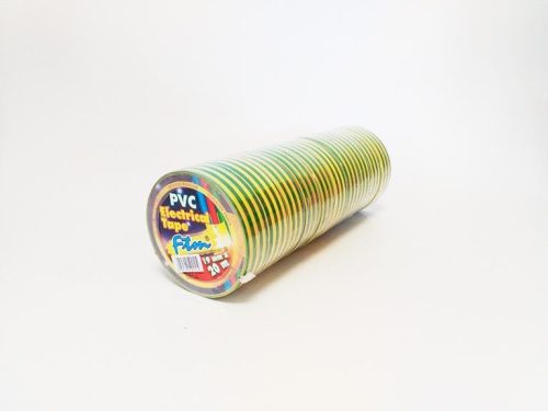 Szigetelőszalag 19 mm×20 m sárga/zöld