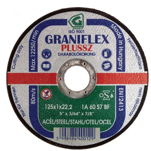 Graniflex Vágókorong fém 115X1.0x22,2