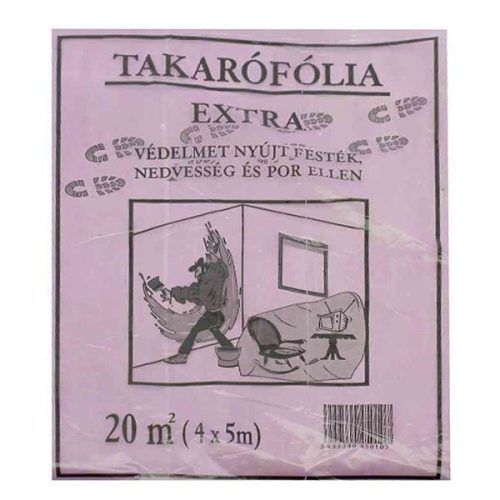 Takarófólia 15mikron járható 20 m2 4mx5m/Extra/