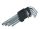 Imbuszkulcs készlet Beast CrVa HOSSZÚ+GÖMB 9részes 1.5-10mm