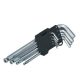 Imbuszkulcs készlet Beast CrVa HOSSZÚ+GÖMB 9részes 1.5-10mm