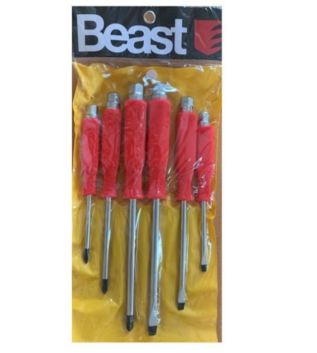 Csavarhúzó készlet Beast 6részes Üthető