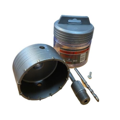 Körkivágó téglához Pro-Tools 100mm /Koronafúró Komplett ,SDS-Plus/