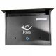 Postaláda fekvő antik szürke 350×270×70