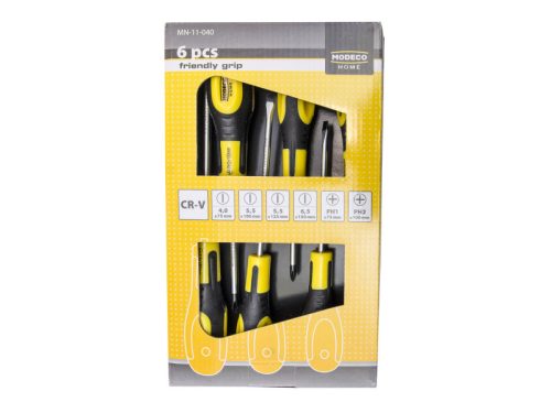Modeco Csavarhúzó készlet 6db-os(4 Lapos,2 PH-s)
