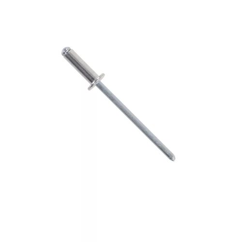 EcoPop nyitott D-fejű popszegecs, alu/acél galv. horg., 3,2x8