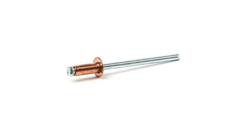 EcoPop nyitott D-fejű popszegecs, alu/acél, festett RAL8004 (rézbarna), 3,2x8