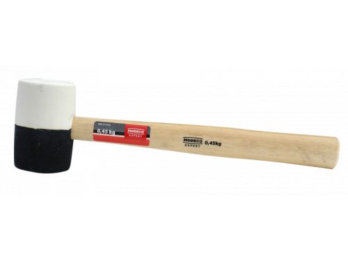 Modeco Expert Gumikalapács 450 g fehér-fekete fej, fa nyéllel/MN-31-216/
