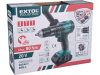 Extol Industrial akkus ütvefúró és csavarozó, Share20V, 20V, Li-ion; 1db akku, 1db töltő, 2000 mAh, 80Nm