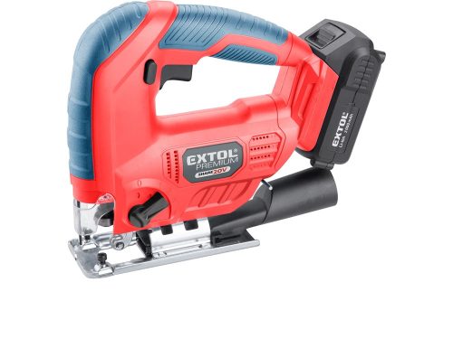 Extol Premium akkus dekopírfűrészgép, Share20V, 20V, Li-ion, 1db akku, 1db töltő, 2000 mAh