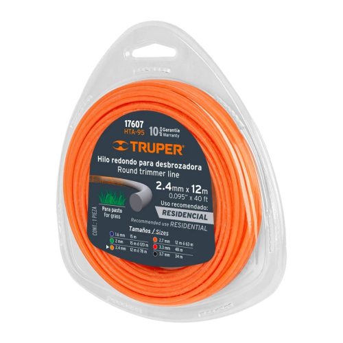 Truper fűkasza damil 2,4mm x 12m /HTA-95/