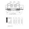 PERFEXIM AL/PEX Szoritógyűrüs 20-AS TOLDÓ/20X20MM/Kulcsos idom
