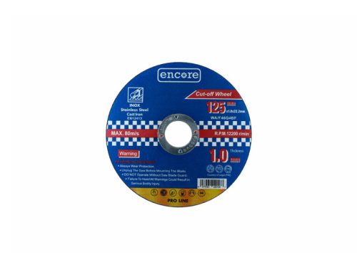ENCORE Vágókorong 125 x 1,0 x 22,23 mm INOX