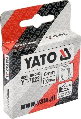 YATO Tűzőkapocs 10 mm 10,6x10(1000 db/cs)