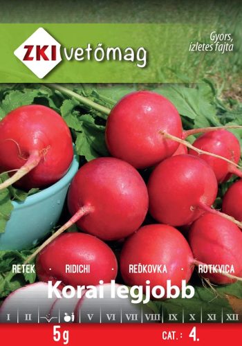 ZKI Vetőmag Retek KORAI LEGJOBB 5g