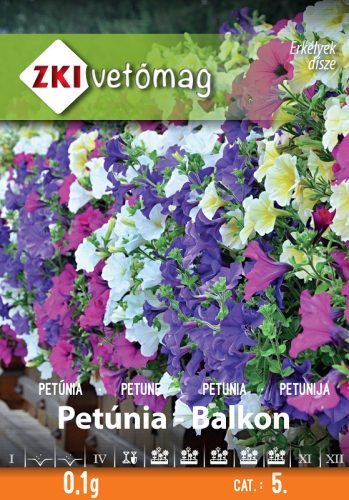 ZKI Vetőmag Petúnia Balkon színkeverék 0,1g